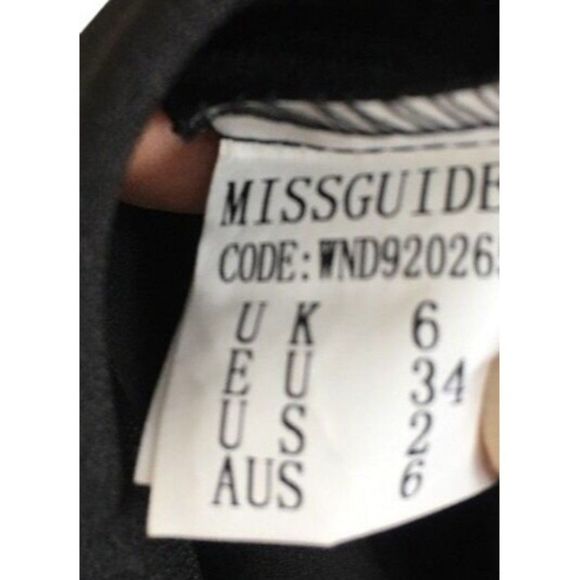 Missguided Skater Dress Size 2 US XS 9799 Black - Picture 7 of 8